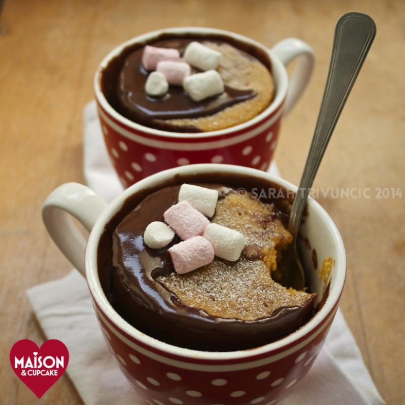 Mixing Mug Cake Batter in a Mug