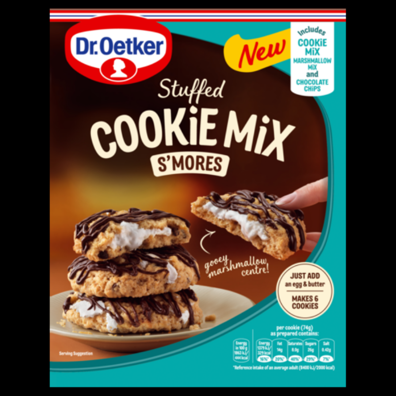 Mixing Smores Cookie Dough