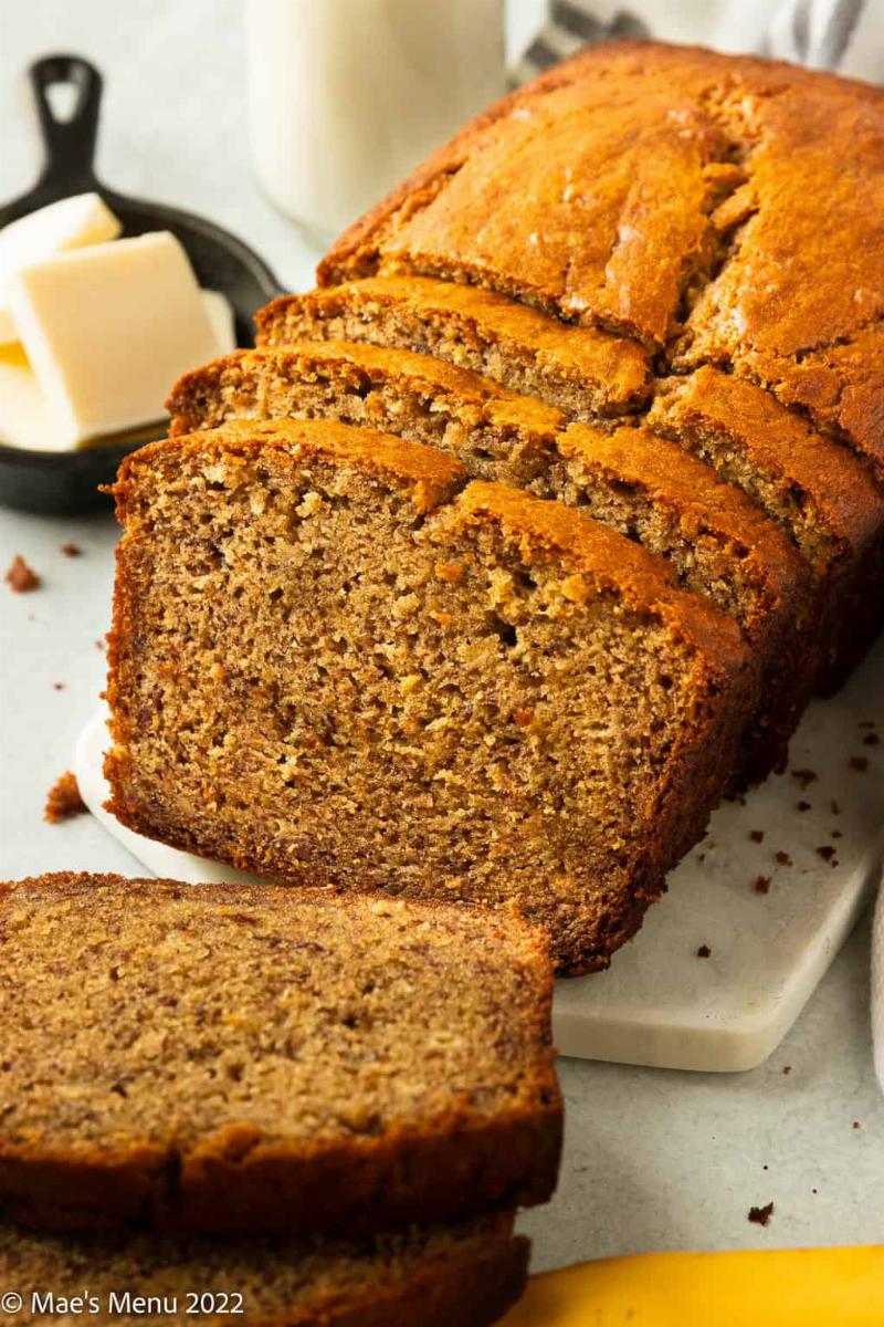 Mixing Whole Wheat Banana Bread Batter