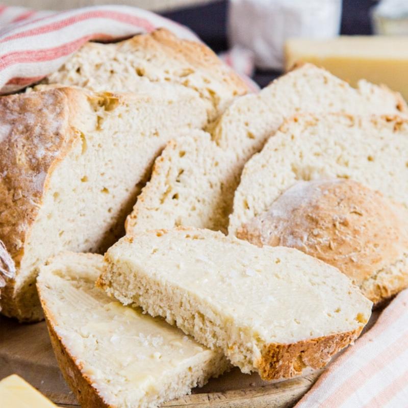 No-Yeast Bread Baking in Oven