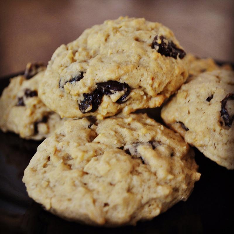 Oatmeal Raisin Cookies Arranged on a Plate