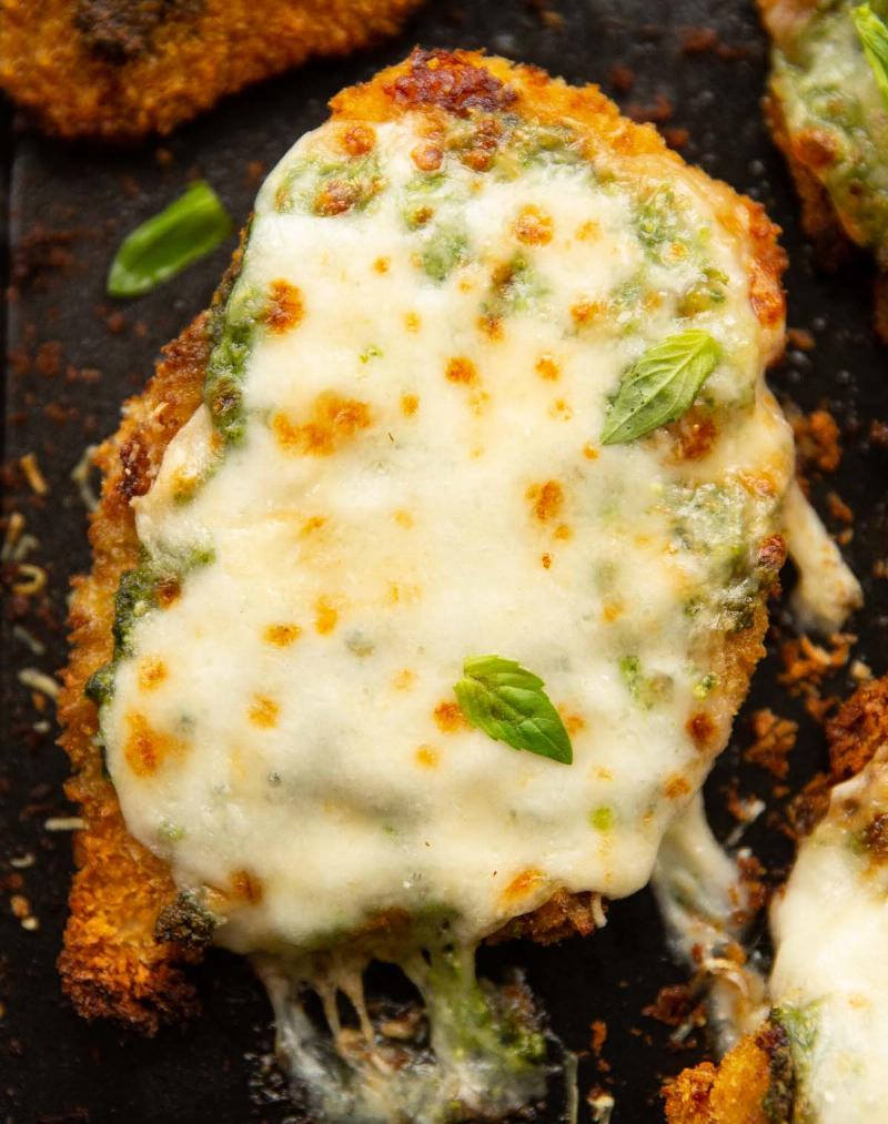 Chicken breast coated in panko breadcrumbs