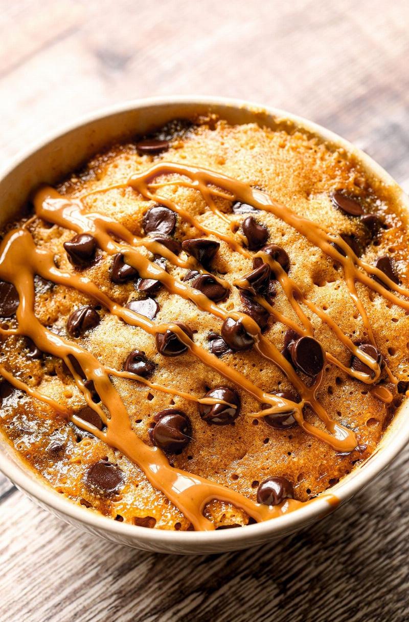 Peanut Butter Chocolate Mug Cookie