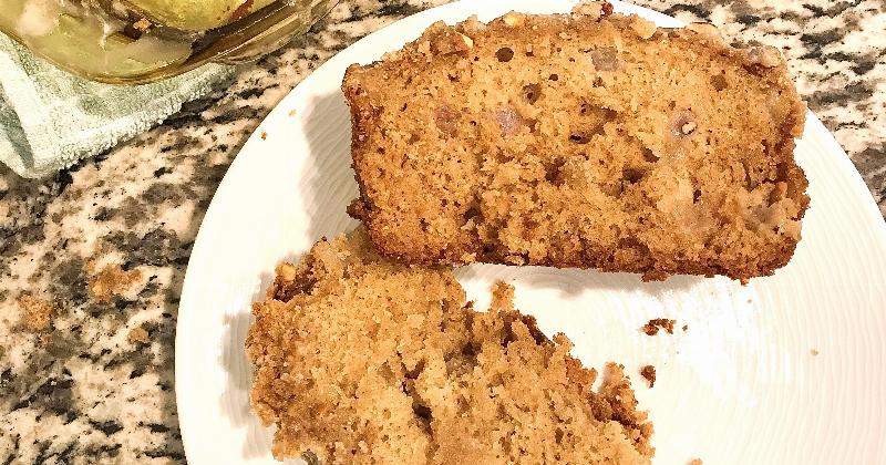 Pear Bread with Glaze