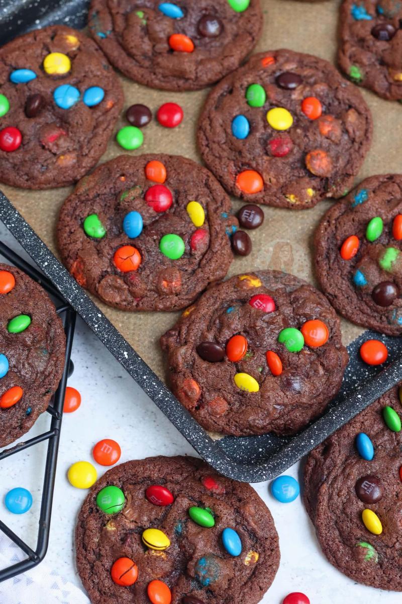 Perfectly Baked M&M Cookies