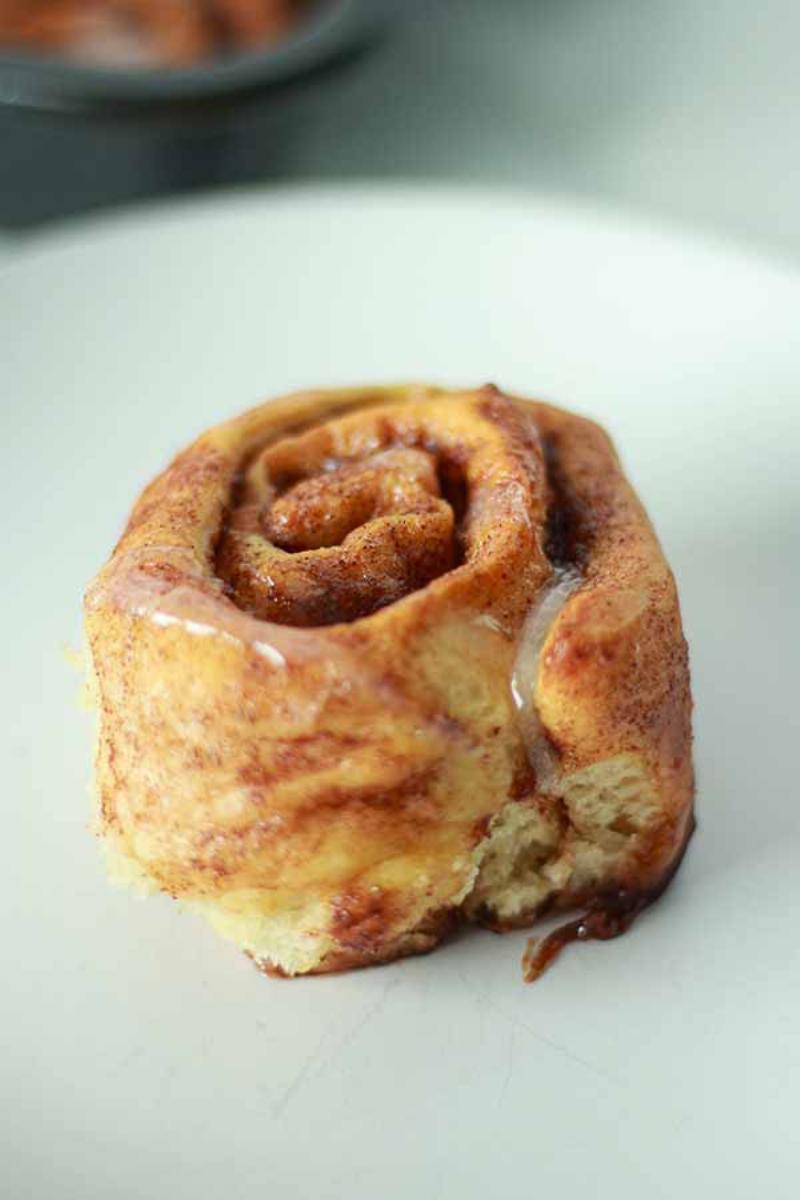 Freshly Baked Vegan Cinnamon Rolls with Icing