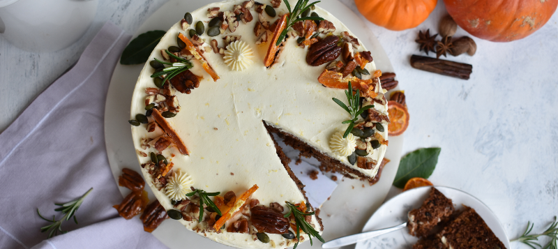 A perfectly leveled cake ready for frosting.