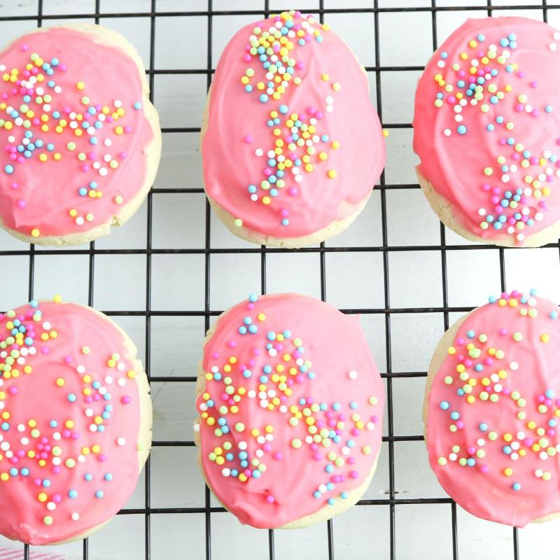 Perfectly shaped ricotta cookies ready for baking