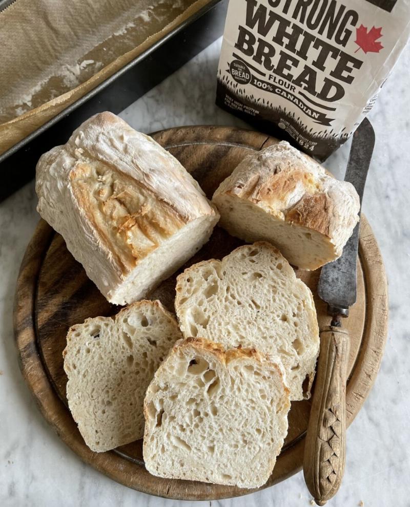 Perfectly Sliced Sourdough Sandwich Loaf