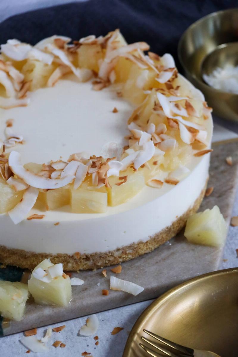 Pina Colada Vegan Cheesecake Recipe