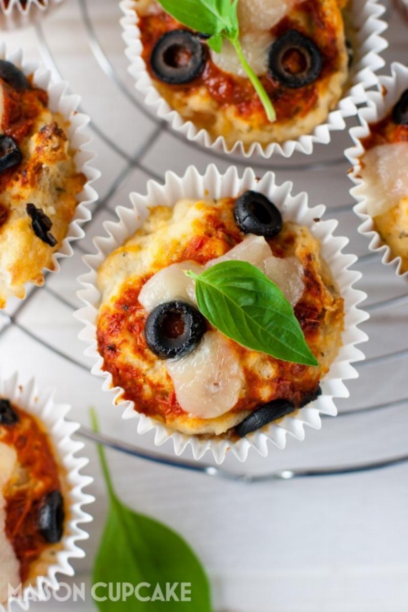 Different Variations of Pizza Cupcakes