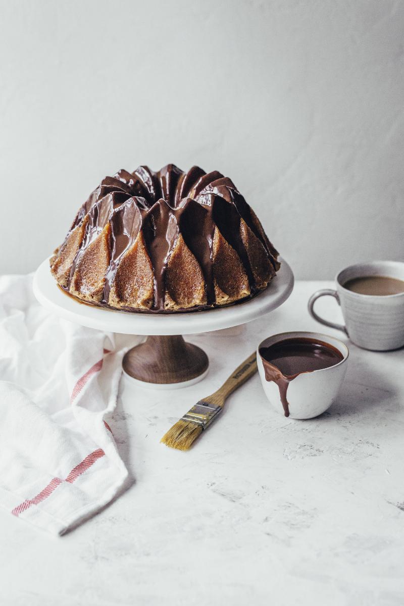 Preheating Oven and Preparing Cake Pan