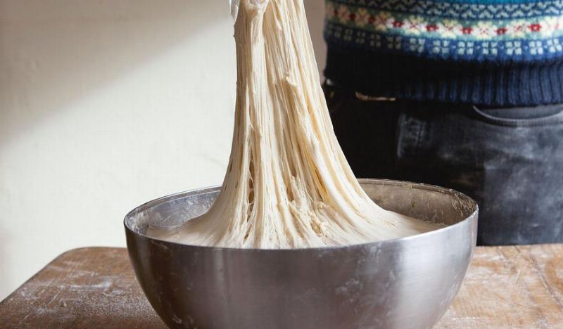 Kneading Pretzel Bread Dough