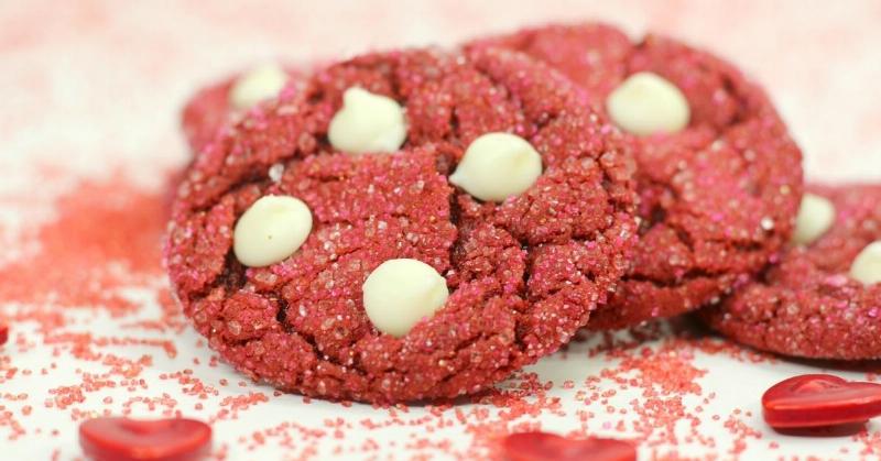 Red Velvet Cake Mix Cookies