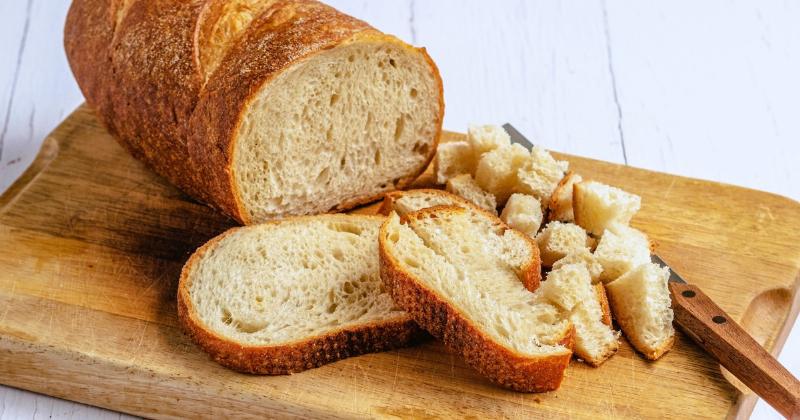 Room temperature bread storage in a breadbox and paper bag