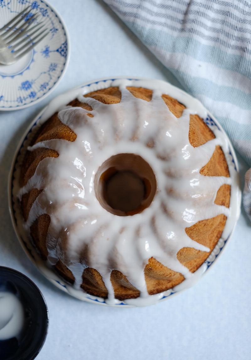 Rum Cake Soaking in Syrup