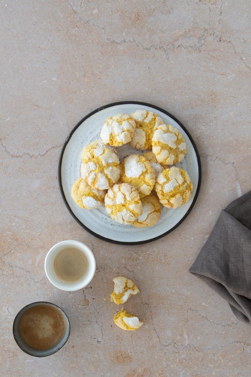 Saffron Cookie Dough Preparation: Mixing Ingredients