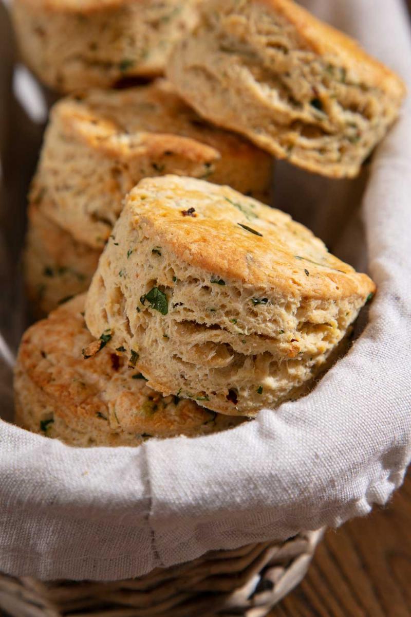 Flavorful savory vegan scones, perfect for any meal.