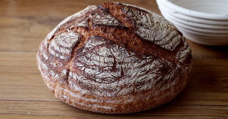 Scoring Bread Dough Before Baking in a Dutch Oven