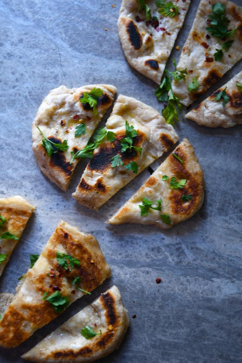 Serving Sourdough Naan