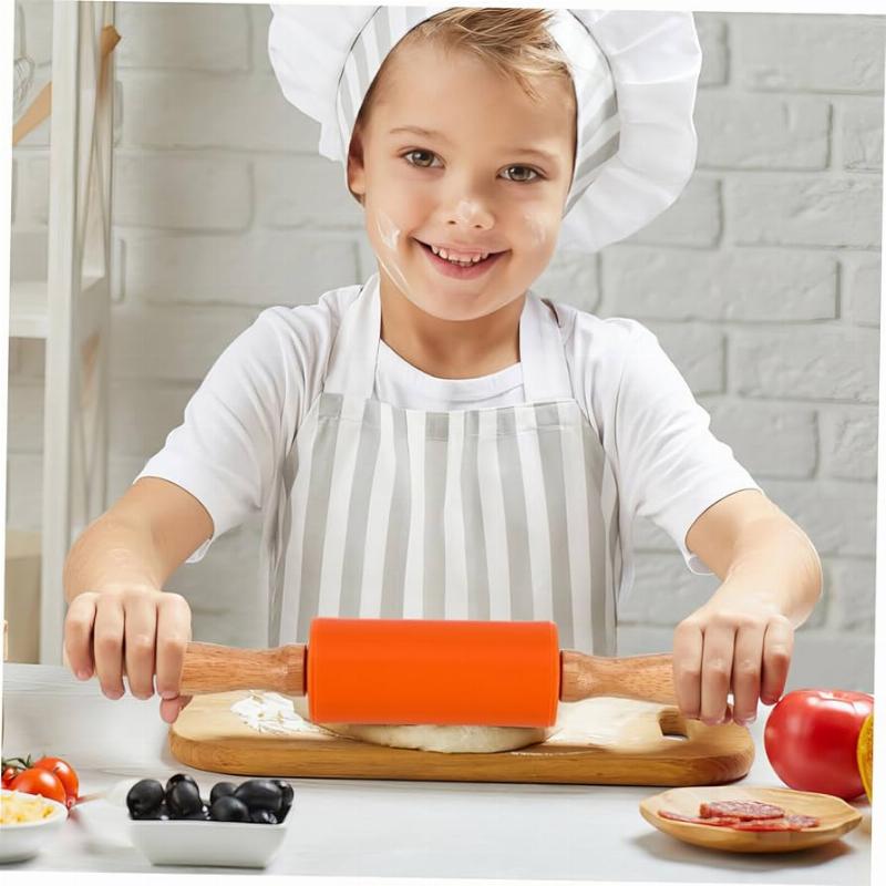 Silicone Rolling Pin on Cookie Dough