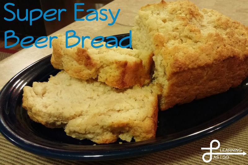 Sliced Beer Bread with Butter