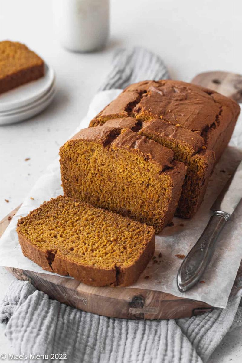 Sliced Gluten-Free Pumpkin Bread