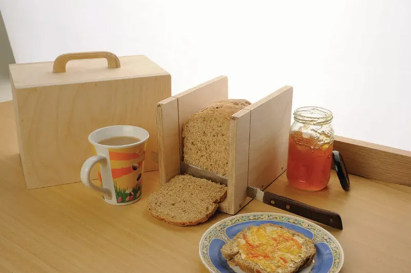 Slicing Freshly Baked Bread