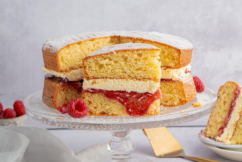 Sponge Cake Baking at High Temperature