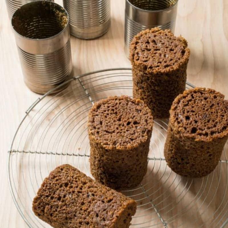 Steaming Boston Brown Bread in Cans