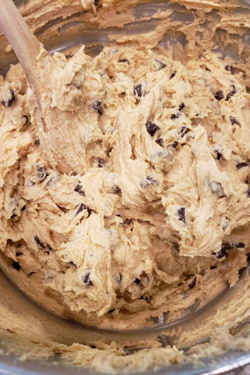 Sticky cookie dough due to too much butter