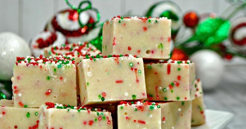 Mixing Sugar Cookie Fudge