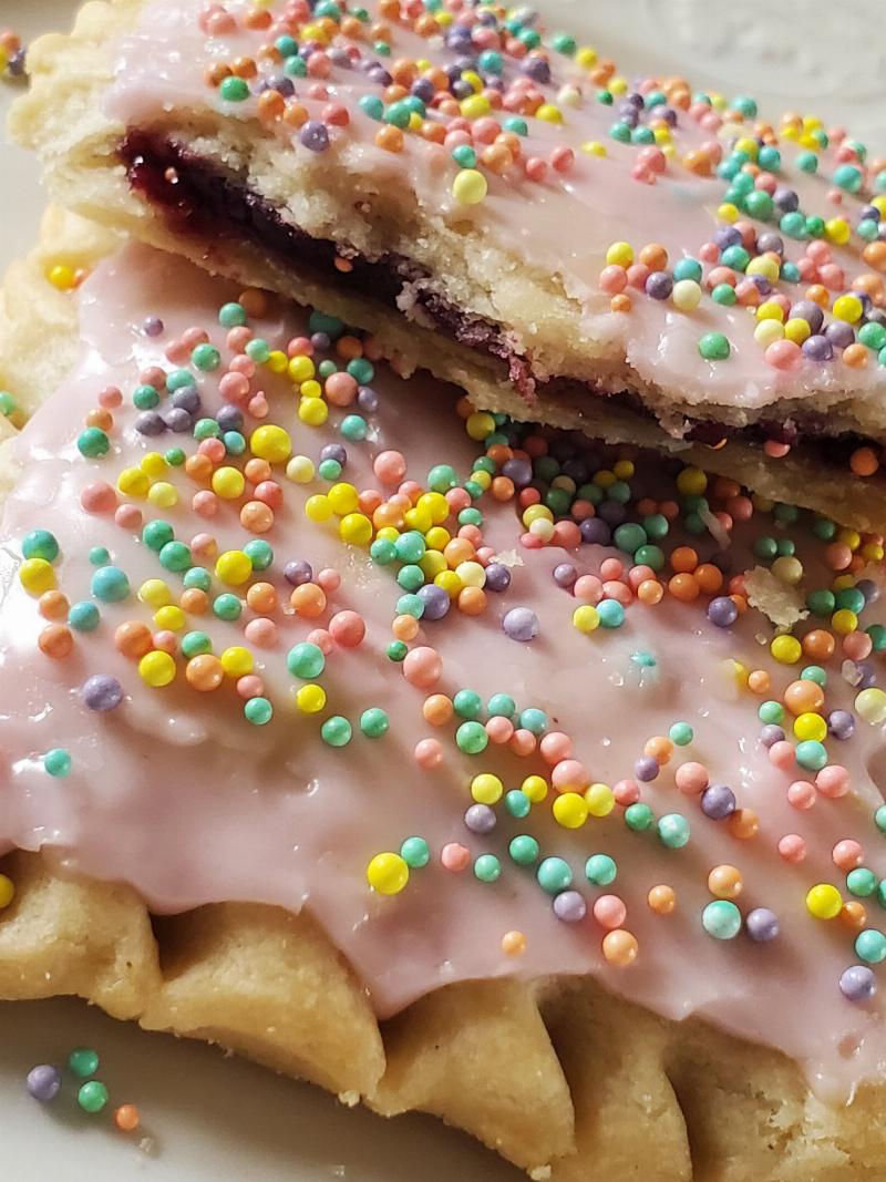 Various baked goods made using silicone baking mats