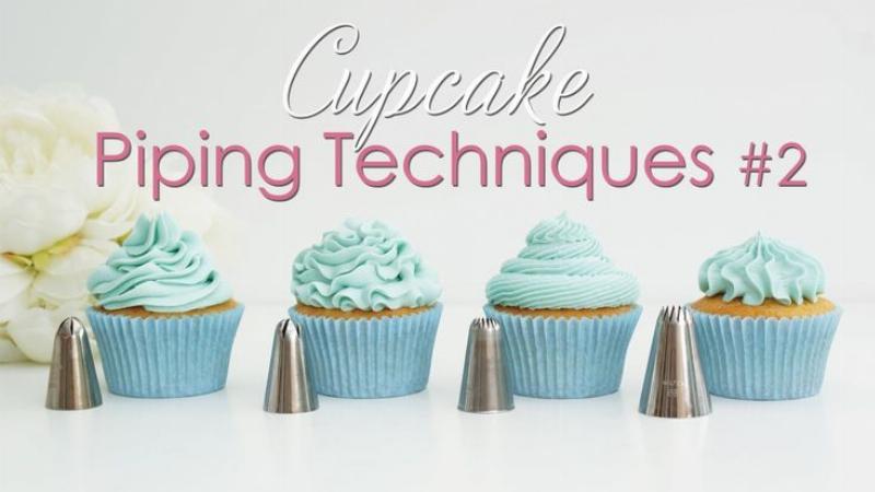 Various Frosting Techniques on Cupcakes