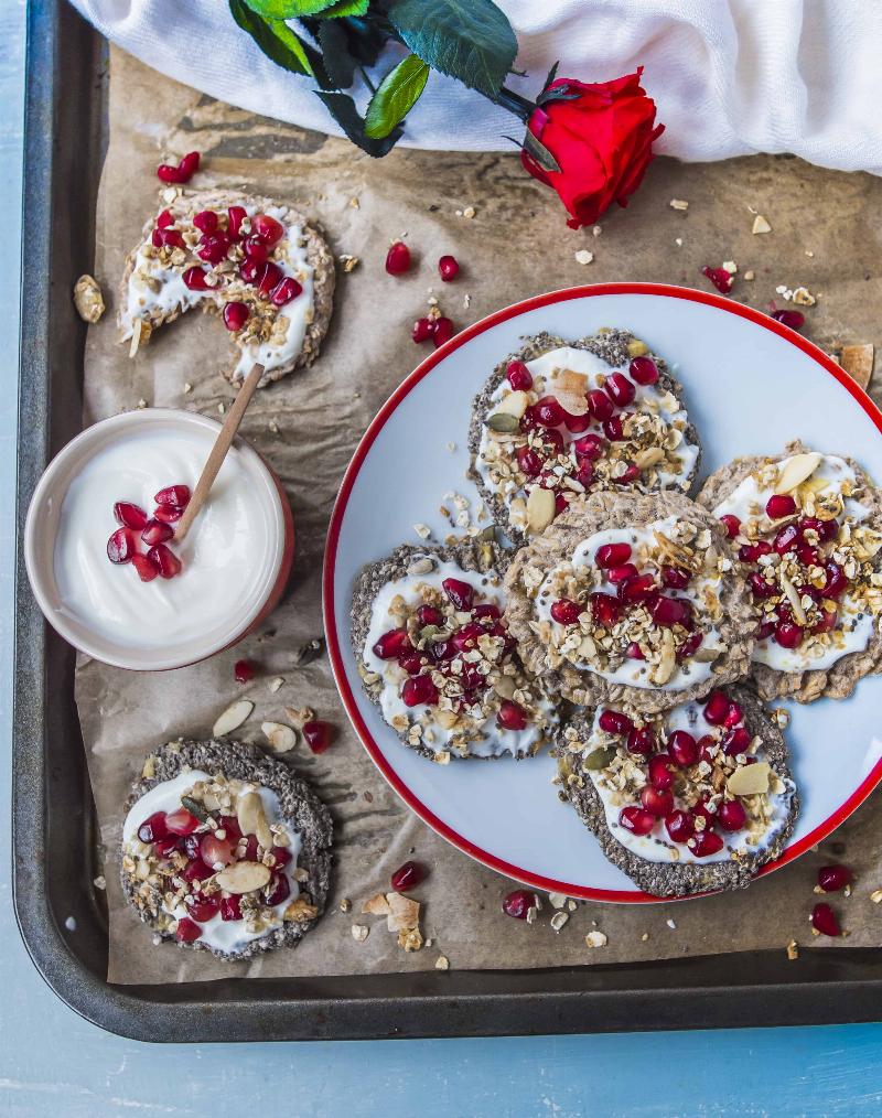 Vegan Baking Ingredients: Flax Seeds, Chia Seeds, and Banana