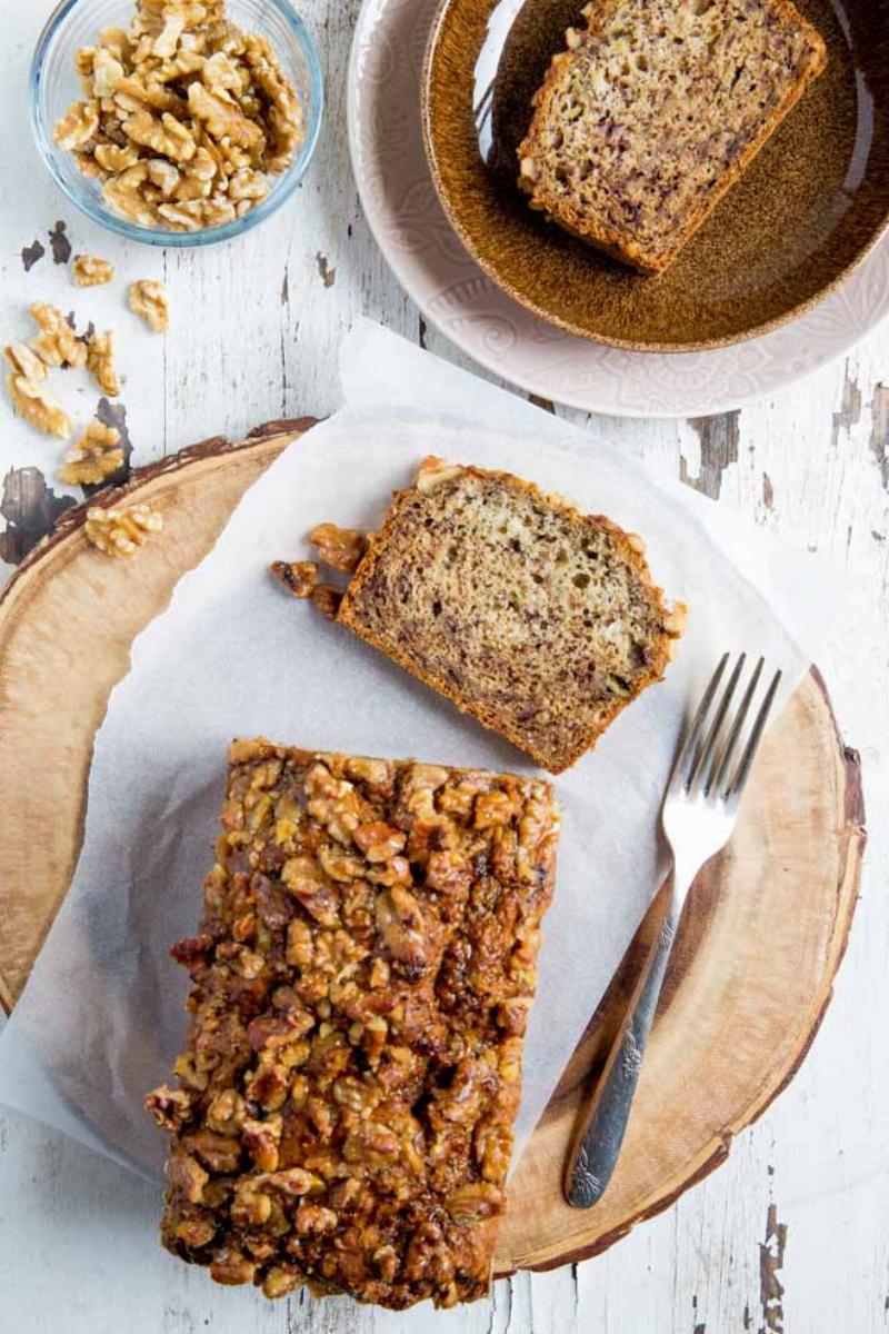 Perfectly Sliced Vegan Banana Bread