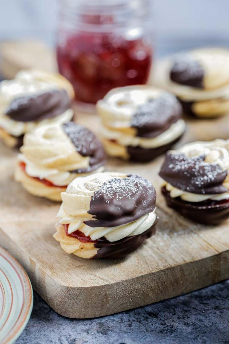 Vegan Biscuits with Jam and Vegan Butter