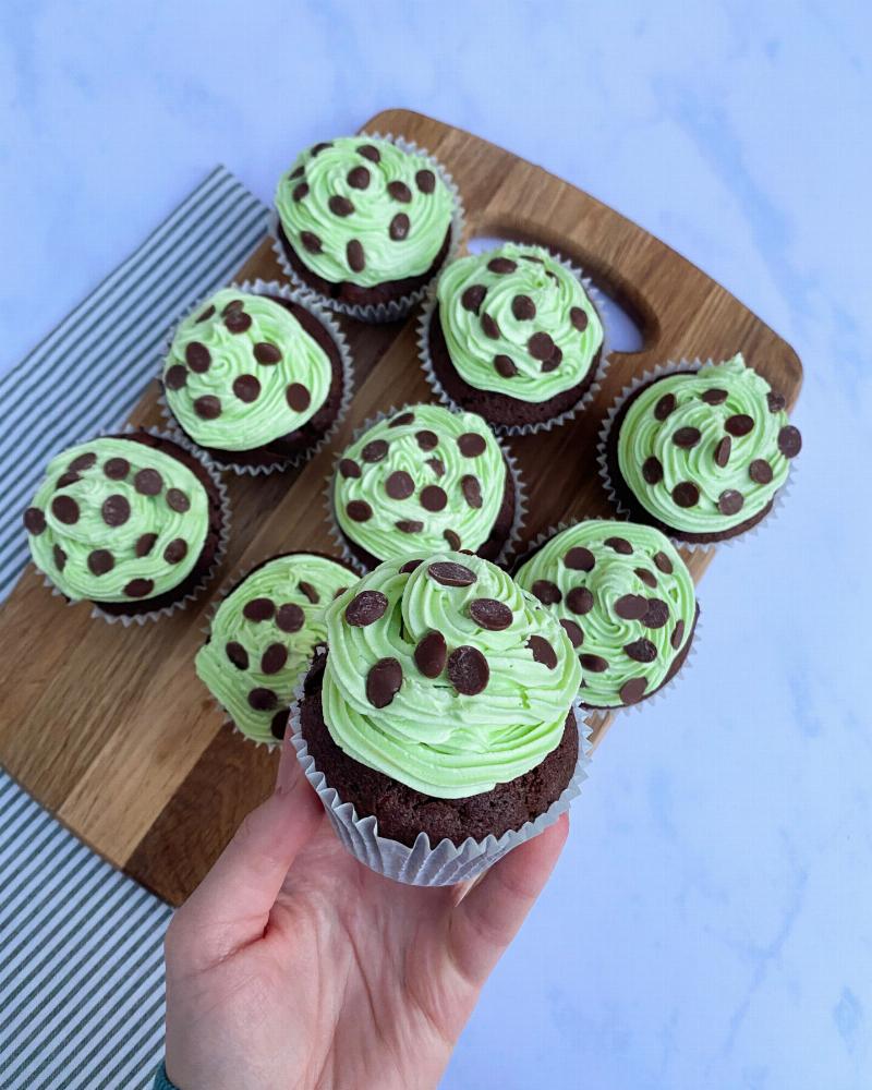 Vegan Chocolate Mint Cupcake Batter