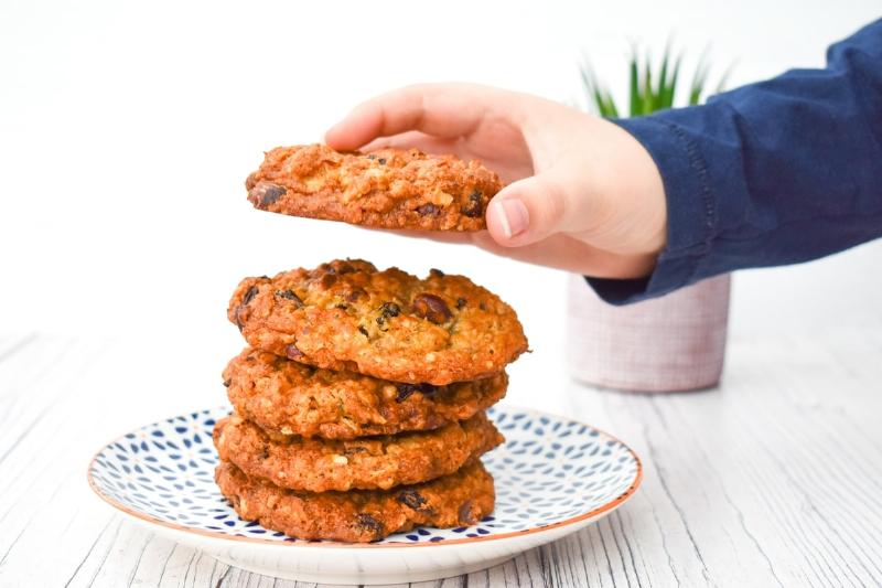 Vegan Hazelnut Cookies Baking in the Oven