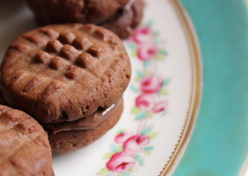 Vegan Hazelnut Cookies Cooling on Wire Rack