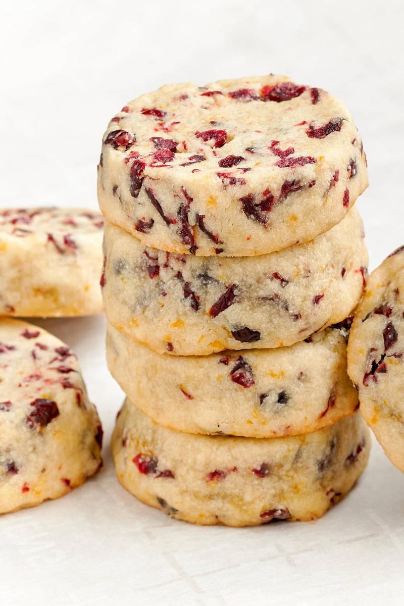 Vegan Orange Cookies Stored in a Glass Jar