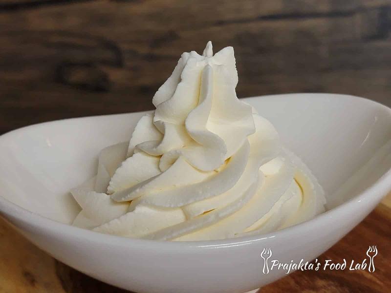 Whipping Cream Frosting Process