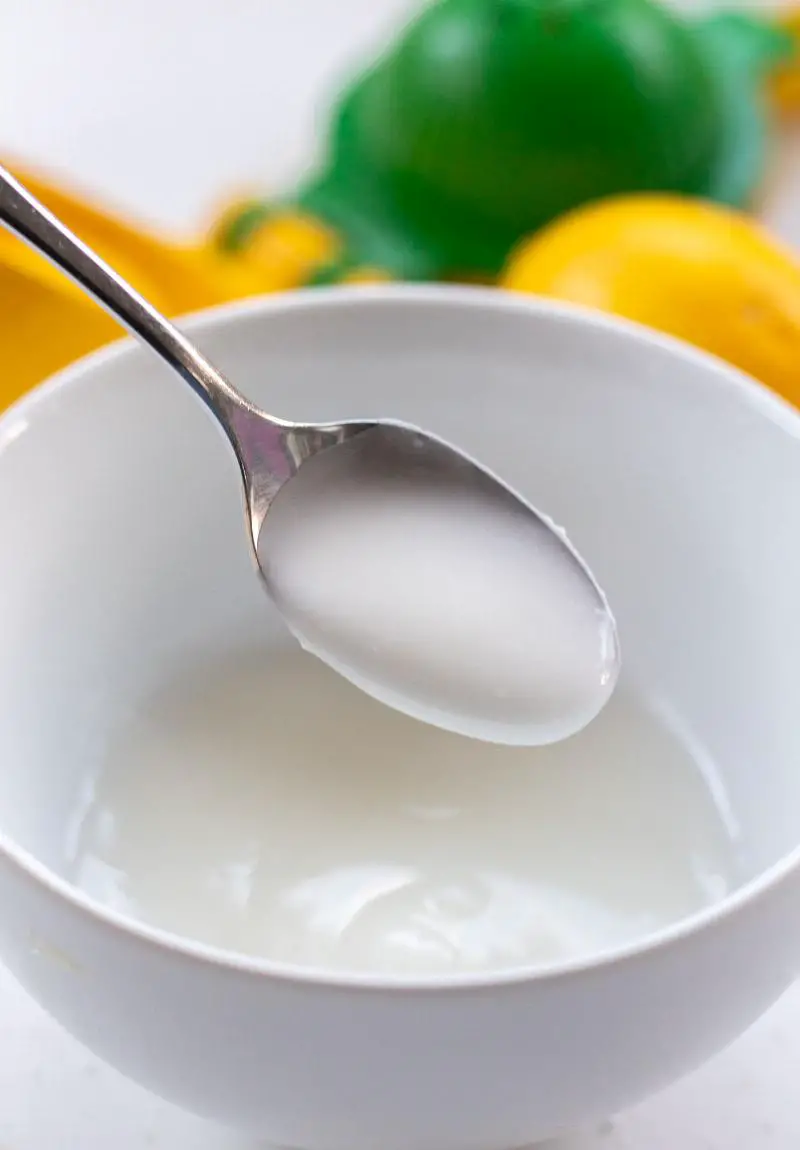 Slice of keto lemon cake with glaze