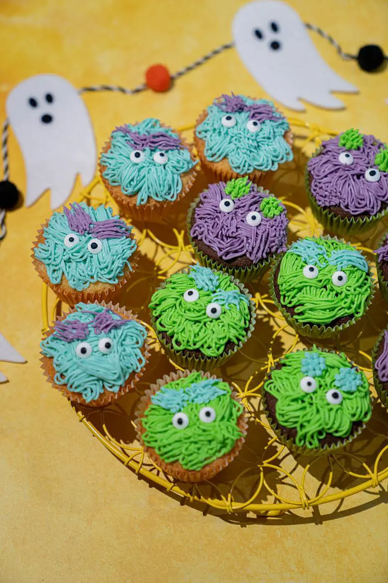 Vegan and Gluten-Free Halloween Cake with Spooky Decorations