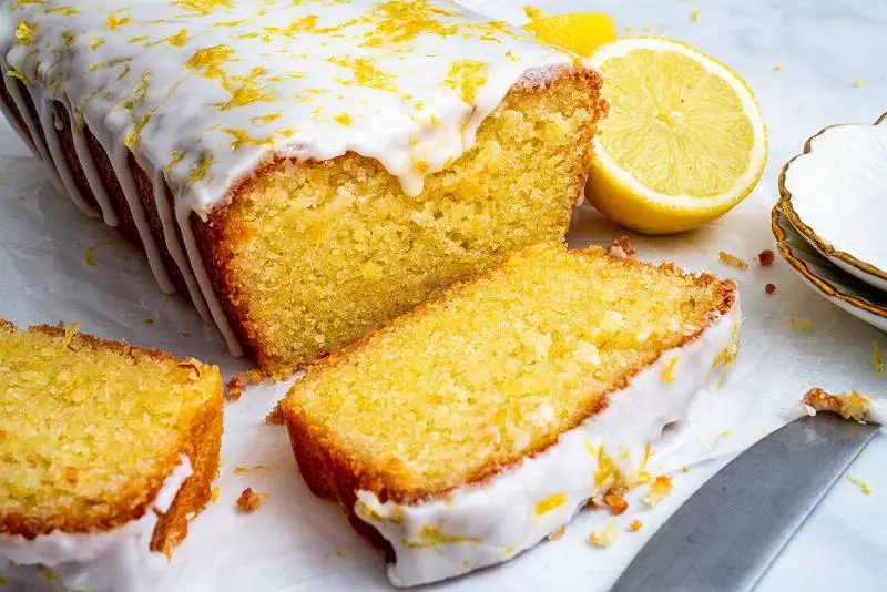 Classic Keto Lemon Pound Cake with Lemon Glaze