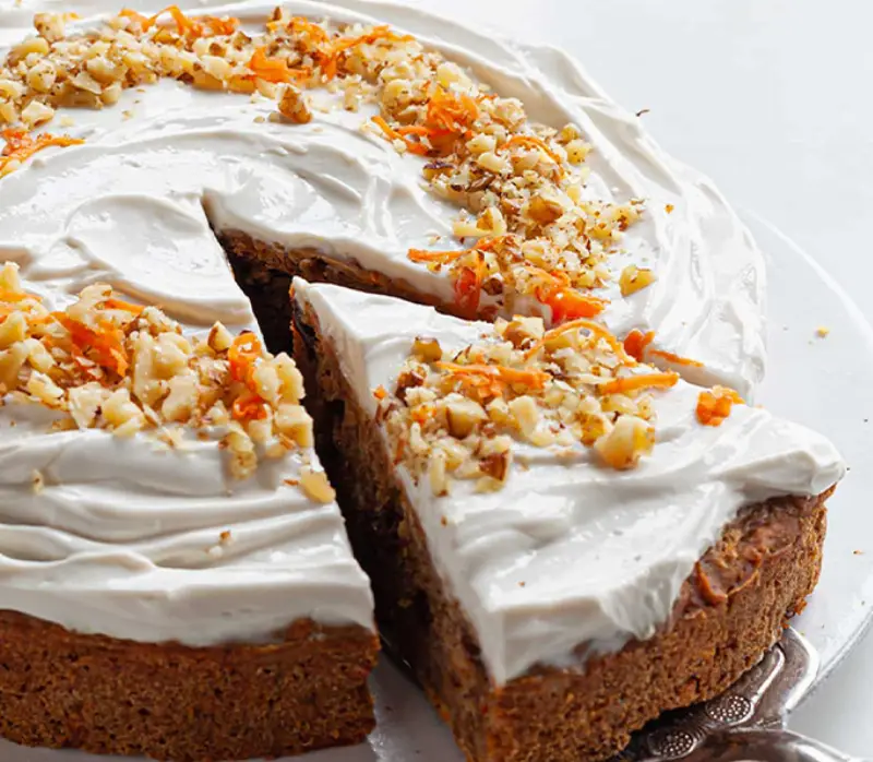 Keto Carrot Cake with Cream Cheese Frosting