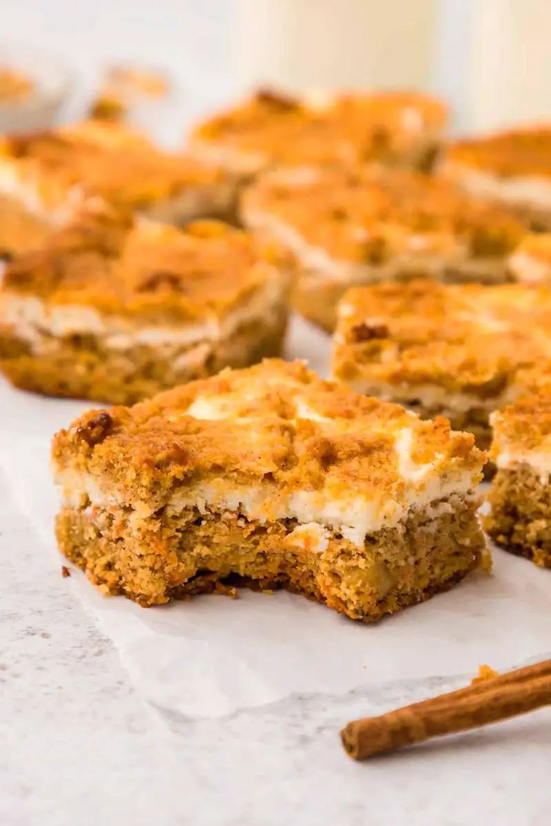 Keto Carrot Cake with Cream Cheese Caramel Swirl: A delicious and healthy keto dessert.
