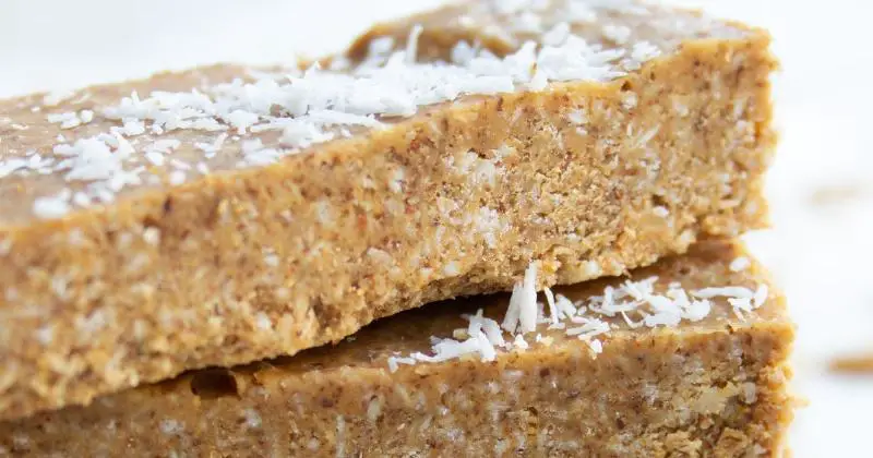 Keto Coconut Almond Butter Cake with Coconut Flakes