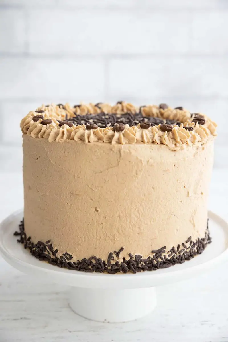 Keto Coffee Almond Cake with Coffee Buttercream