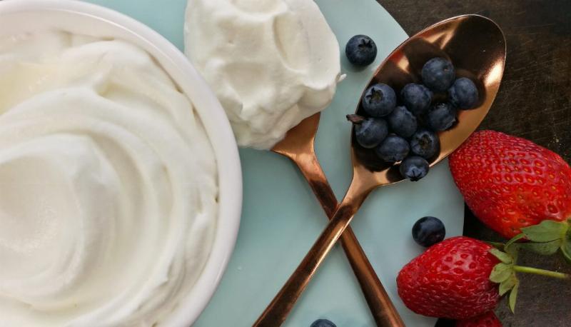 Keto Lemon Cake with Whipped Cream